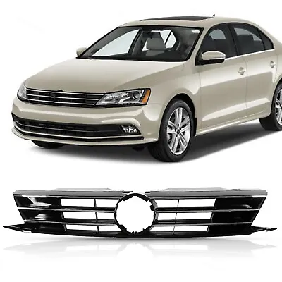 $60.39 • Buy Fit For 2015 2016 2017 2018 VW Volkswagen Jetta Front Bumper Chrome Grill Grille