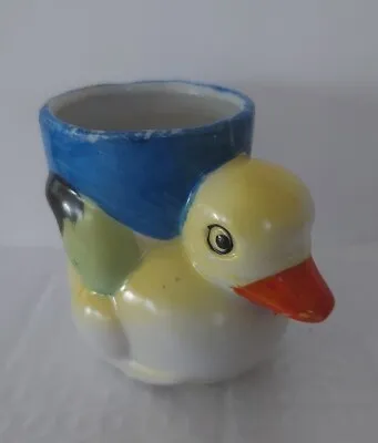 Vintage Made In Japan Figural Ceramic Porcelain Egg Cup - DUCK • $13.50