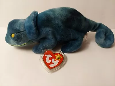 TY Beanie Baby - RAINBOW The Green Chameleon • $6.95