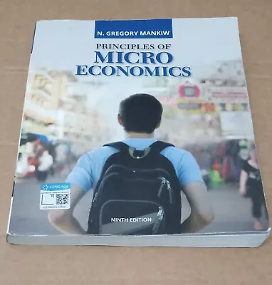 Principles Of Microeconomics Paperback N. Greg Mankiw 9th Edition  • $48