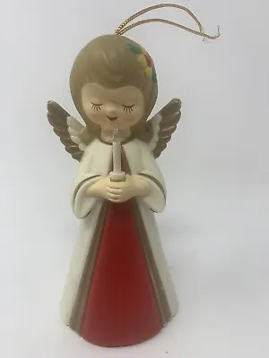 Carolites Musical Christmas Angel With Twinkling Candle Plays 8 Carols 1980 6” • $24.99