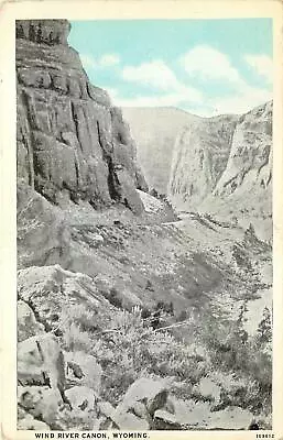 Wyoming WY Wind River Canon 1920's Postcard • $8.95