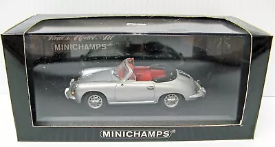 1963 - 65 Porsche 356 C Cabrio Silver 1/43 Minichamps 430 062330 MB • $14.33