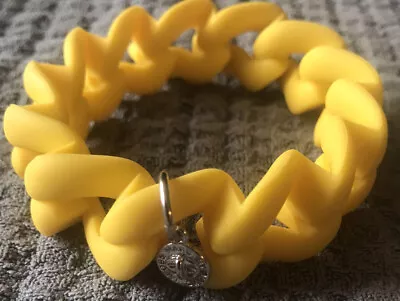 Marc Jacobs Yellow Rubber Turn Lock  Bracelet • $10.50