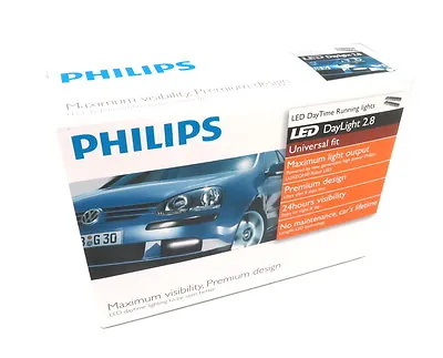 Philips Universal DayLight 2.8 LED Daytime Running Light 6000K DRL 12824WLVWAC1 • $139.95