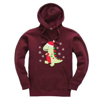 £15.95 • Buy Christmas Dinosaur Kids Christmas Hoodie Childrens Xmas Hooded Sweatshirt