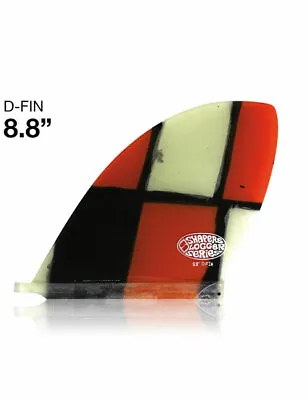 Shapers Longboard Fin - 8.8  D-Fin In Orange. Save £££'s On RRP. • £65