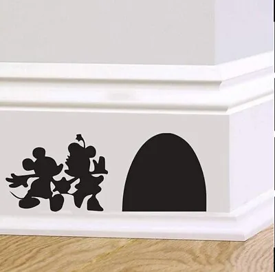 Mickey Mouse Decals Mouse Hole Decal Mouse Hole Wall Mouse Hole Wall Stick • $11.95