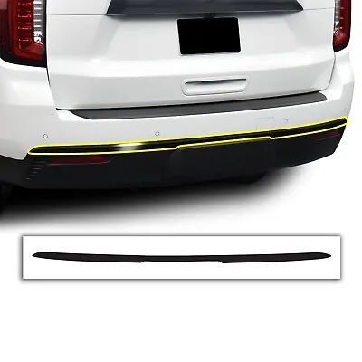 Fits GMC Yukon 2021-2023 Rear Bumper Chrome Delete Decal Blackout Vinyl Trim • $29.99