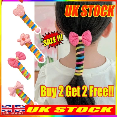 £4.38 • Buy Plastic Telephone Wire Line Elastic Bands Hair Ties Scrunchy Colored Rubber Band