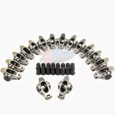 Stainless Steel Roller Rocker Arms 1.6 Ratio 3/8 Studs Ford 289 302 351W Windsor • $179.95