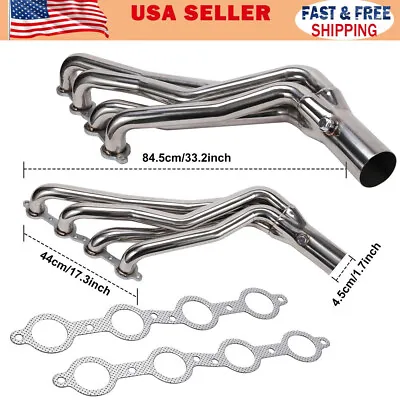 LS Swap Long Tube Headers For 1960-1998 Chevy GMC C10 C1500 LS1 LS2 LS3 LS6 LS7 • $249.21