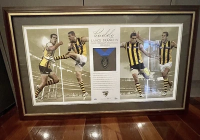 $99 • Buy Lance Franklin Signed 2008 Coleman Medallist Limited Edition Framed #2 Of 200