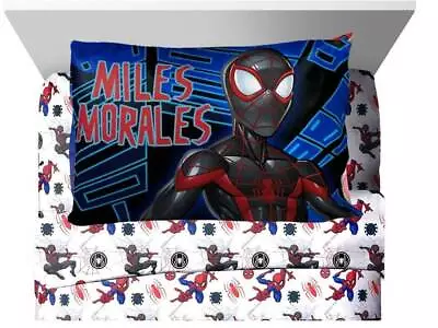 Spider-Man & Miles Morales Kids Microfiber Sheet Set - W36200712576 • $30.95