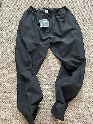 FootJoy Dryjoys Size XL Black Waterproof Rain Pants • $39.99