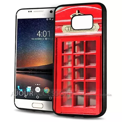 ( For Samsung S7 Edge ) Back Case Cover AJ11399 Red Phone Booth • $9.99