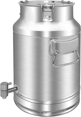 304 Stainless Steel 20 Liter Milk Can Milk Bucket Wine Pail Bucket With Spigot  • $156.99