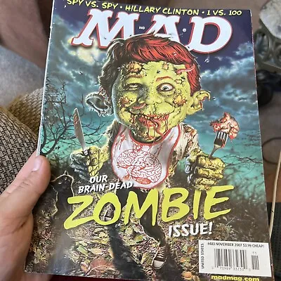 MAD Magazine 483 Zombie Issue Hillary Clinton NRA Satire Friday 13th • $7.20