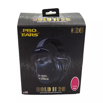 Pro Ears Gold II 26 Electronic Hearing Protection Earmuff Pink | PEG2SMP • $149.93