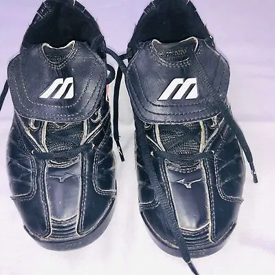 Mizuno Youth Cleats Shoes SZ 5 Black Pink Athletic Soccer Field Sportswear • $20.97
