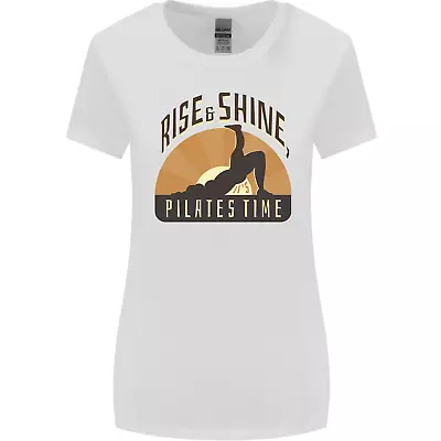 Yoga Rise And Shine Pilates Time Funny Womens Wider Cut T-Shirt • £8.99