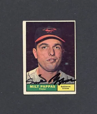 Milt Pappas Signed 1961 Topps #295 Orioles Autograph Auto • $13.99