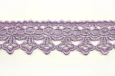 1-3/4 Inches 19 Colors Embroidered Scalloped Venice Guipure Lace Trim By Yardage • $11.99