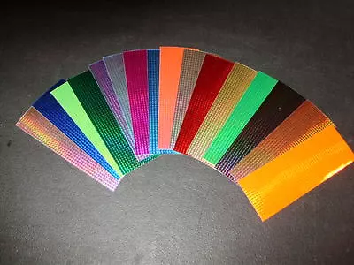 2  X 6  4pk SUPER HOLOGRAPHIC Micro Prism Fishing Lure Tape In 16 COLORS • $2.75