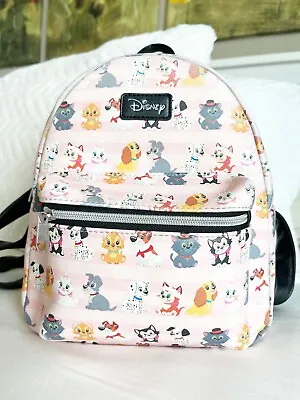 Disney Loungefly Aristocats Lady Tramp Fígaro  Mini Backpack Pink Retired • $49.99