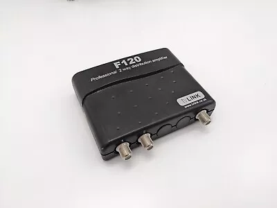 Global F120 “F” TV Link 2 Way SKY TV FM UHF Signal Booster Amplifier (no PSU) • £0.99