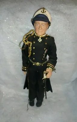 Xrare-16  John Wayne Vinyl Doll/action Figure-admiral In Harms Way Movie Role- • $999.95