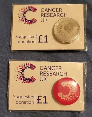 Charity Cancer Pin Badges X2 • £4.50