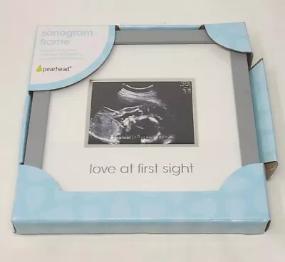 Baby Sonogram Picture Frame Love At First Sight Ultrasound NEW IN BOX • $9.95