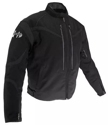 Joe Rocket Crossfire Mens Waterproof Motorcycle Jacket Black • $124.60