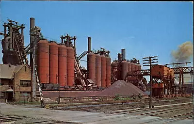 Blast Furnaces National Tube Company McKeesport Pennsylvania ~ Postcard Sku721 • $1.99