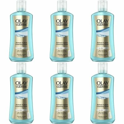 $161.37 • Buy 6 X Olay Cleanse Refresh & Glow Cleansing Toner - Cleanses Soothes & Primes Skin