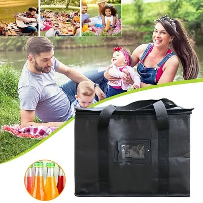 Large Insulated Lunch Bag Adult Kids Men Thermal Cool Hot Food Storage Tote Box • £9.29