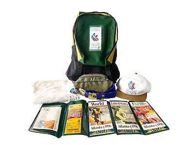 £68.84 • Buy 1996 Atlanta Olympics Backpack Complete With Hat, Shirt, Waist Bag, Pin And More