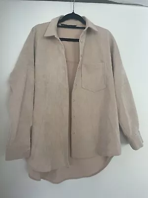 ZARA Beige Corduroy Shirt XS/ Size 8 • $6