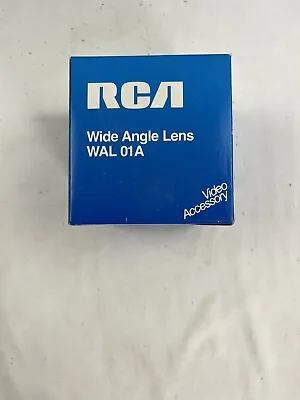 RCA Wide Angle Conversion Lens WAL01A With Case For RCA Color Video Camera  • $69.99