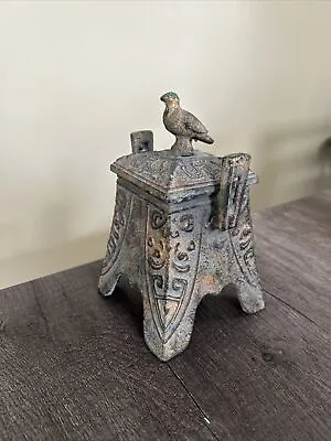 Vintage Cast Iron Bird Incense Burner Made In Japan • $49.99