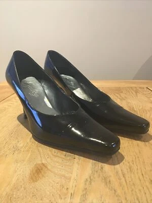 £2.99 • Buy Womens Equity Shoes Sizes 6 Patent Leather Black 2.5” Heel Smart/Evening Shoes
