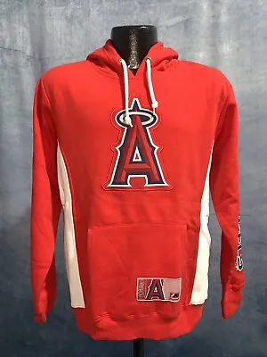 Men's Majestic Los Angeles Angels Red Stadium Wear Team Logo Hoodie NWT Medium • $40