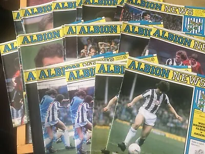 £2.50 • Buy West Brom WBA Bromwich Albion HOME & AWAY Programmes 1984/85 1984 1985
