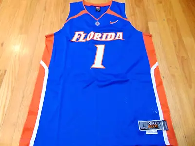 Nwot Vintage Nike Elite Ncaa Florida Gators Basketball #1 Blue Jersey Size L • $55.79