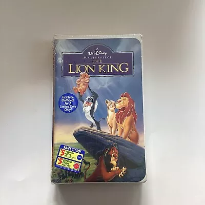 The Lion King VHS Walt Disney Masterpiece Sealed New Vintage • $7.49