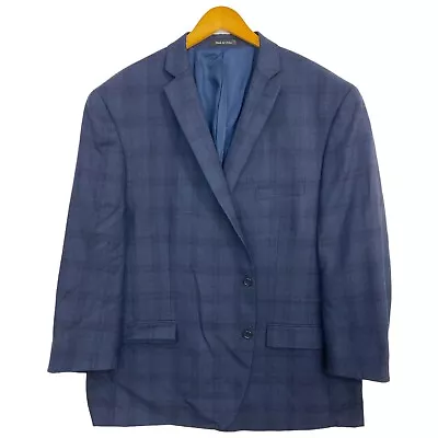 Michael Kors Mens Blazer  Size 54R Navy Blue 100% Wool Suit Jacket 2 Button • $48