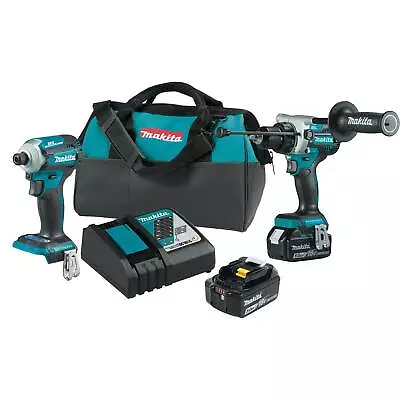 Makita XT288T 18V LXT® Lithium-Ion Brushless Cordless 2-Pc. Combo Kit • $371