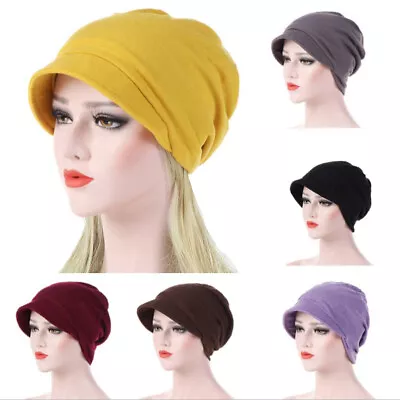 Ladies Women Hair Loss Scarf Cancer Chemo Cap Muslim Turban Head Wrap Cover Hat • $9.88