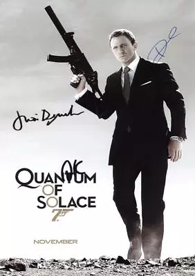 QUANTUM OF SOLACE Cast PP SIGNED PHOTO POSTER 12  X 8  Daniel Craig • £8.99